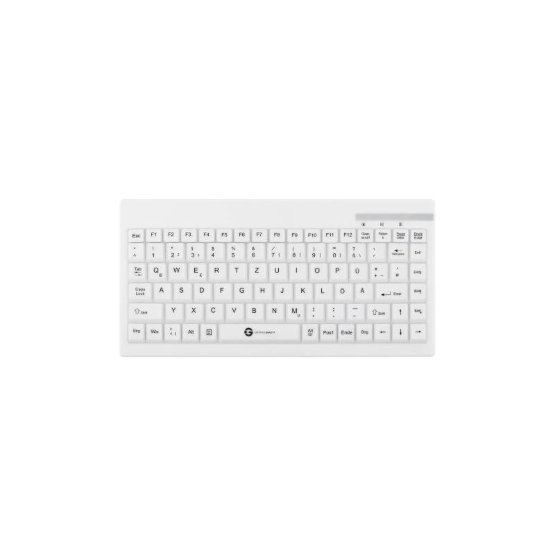 Tastatur GCQ Cleantype® Easy Protect Compact TKG-088-GCQ-IP68-KGEH-WHITE-USB-DE IP68