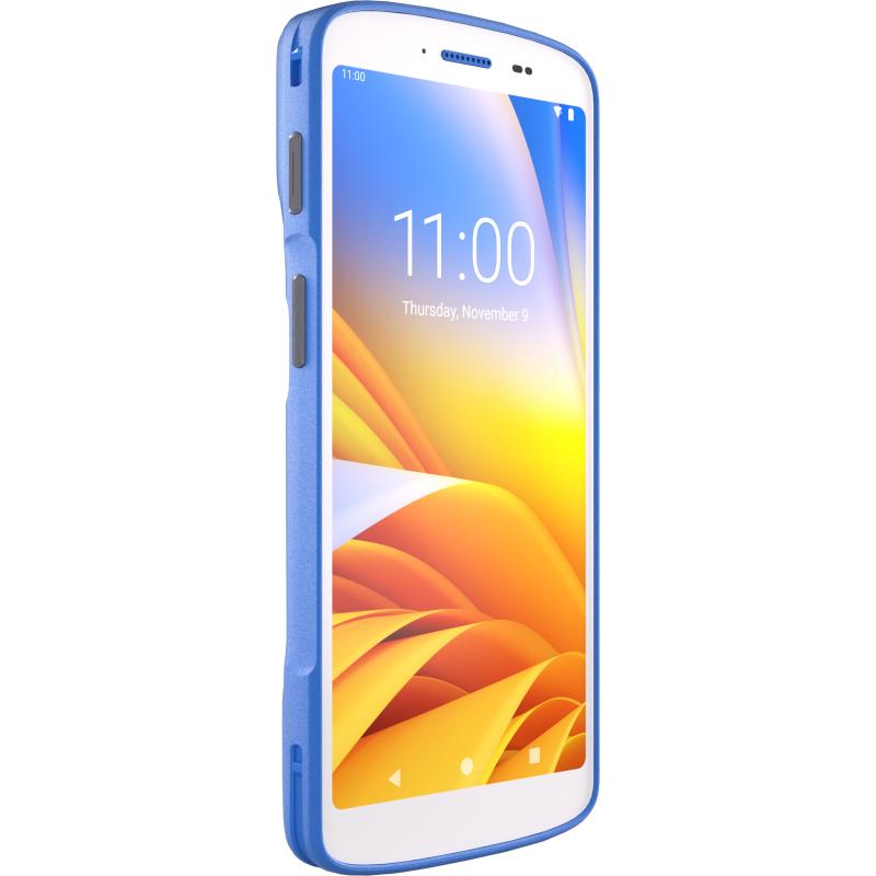 Zebra HC50 mit Notfalltaste, 2D, hot-swap, PTT, USB-C, BT, WLAN, NFC, Android, GMS, wei&szlig;, blau