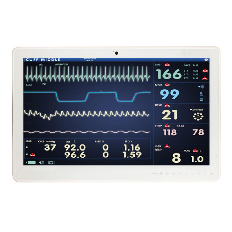 Medico 22P, 21.5" PCAP Medical Panel PC, EN60601-1, i5-1335U, 16GB RAM, 256GB SSD, Wifi + BT
