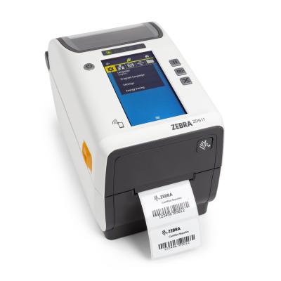 Zebra ZD611T-HC, 8 Punkte(203dpi), Disp. (Farbe), BT (BLE), Wei&szlig;, Thermotransfer