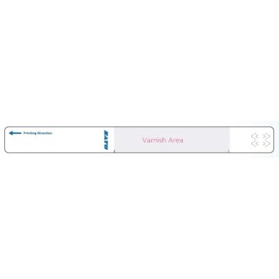 Sato Wristband, DT, Kinder, Klebeverschluss, mit Schutzlack